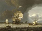 unknow artist Ships at the mouth of the Schelde oil painting picture wholesale